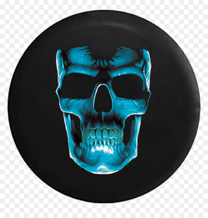 T Shirt Printing Design Dark Blue, HD Png Download - blue skull png