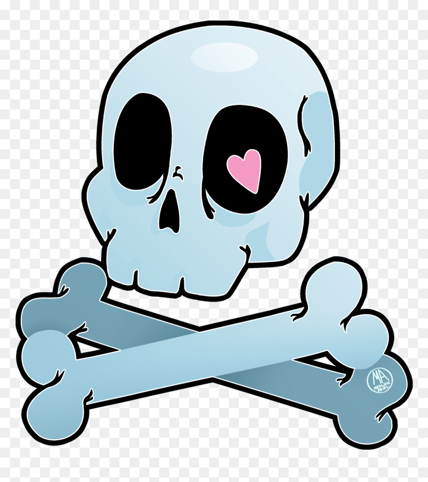Skull, HD Png Download - blue skull png