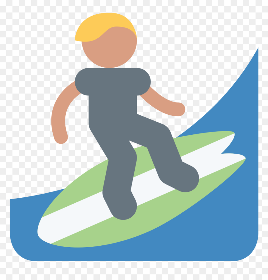 File - Twemoji 1f3c4 - Svg - Emoji Surf Png Clipart - Surf Emoji, Transparent Png - surf png
