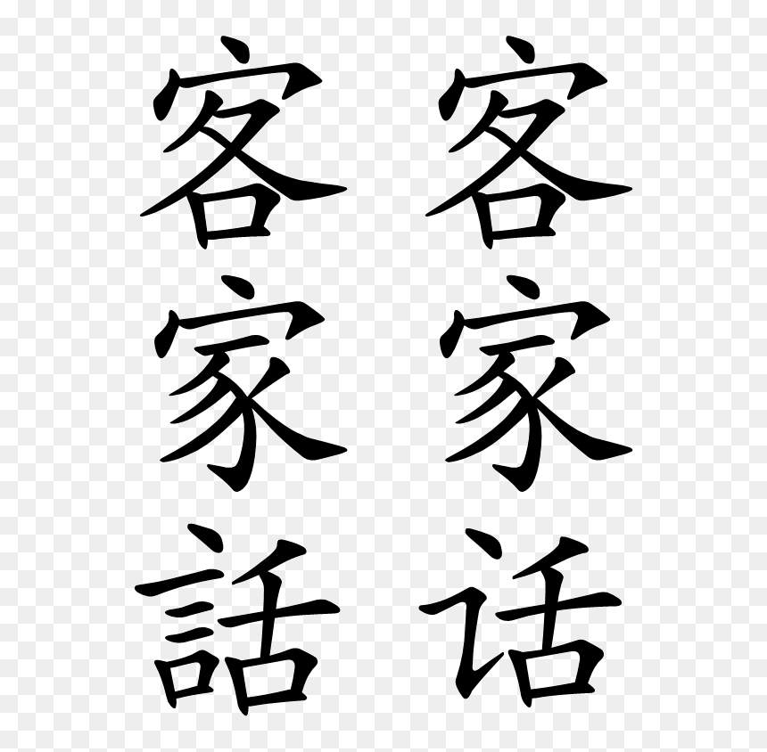 Hakka Chinese - Wikipedia - Chinese Writing Png, Transparent Png - spex png