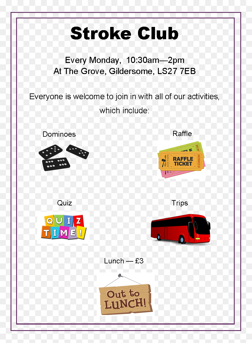 Stroke Club - Out To Lunch Sign, HD Png Download - blub png