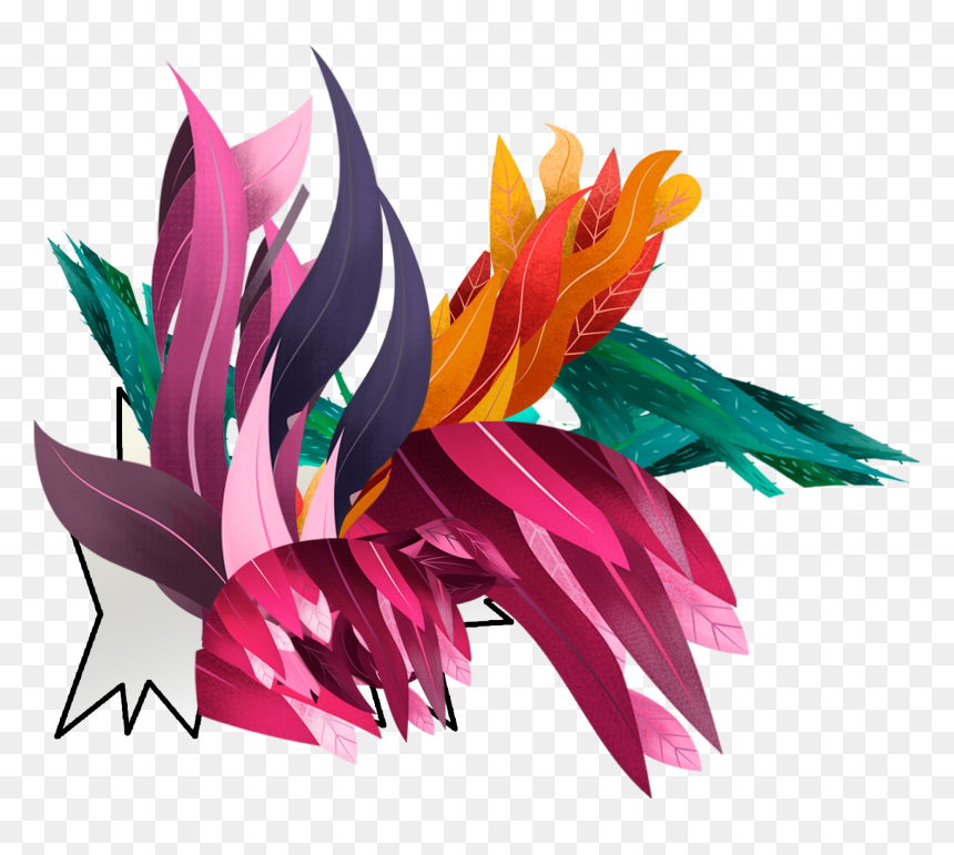 Illustration, HD Png Download - side border designs flowers png