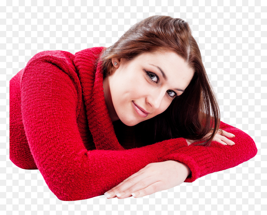 Wedding Saree Png Transparent Image - Girl Laying Down Png, Png Download - women dress png