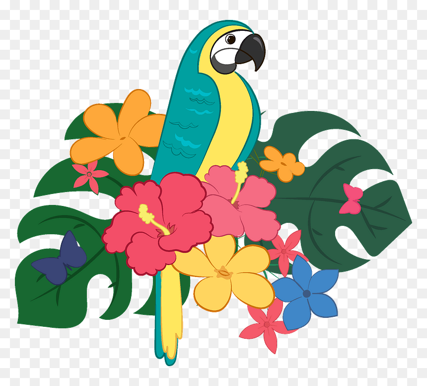 Parrot Clipart - Macaw, HD Png Download - parrot clipart png