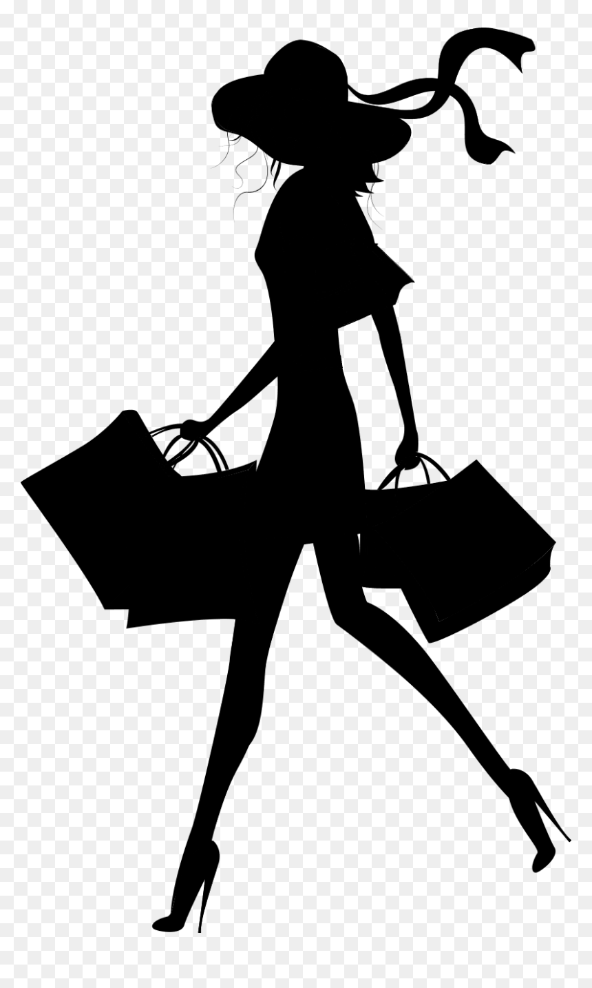 Apollo"s Products Woman Wiki Dress Black & White M - Fashion Black And White Silhouette, HD Png Download - women dress png