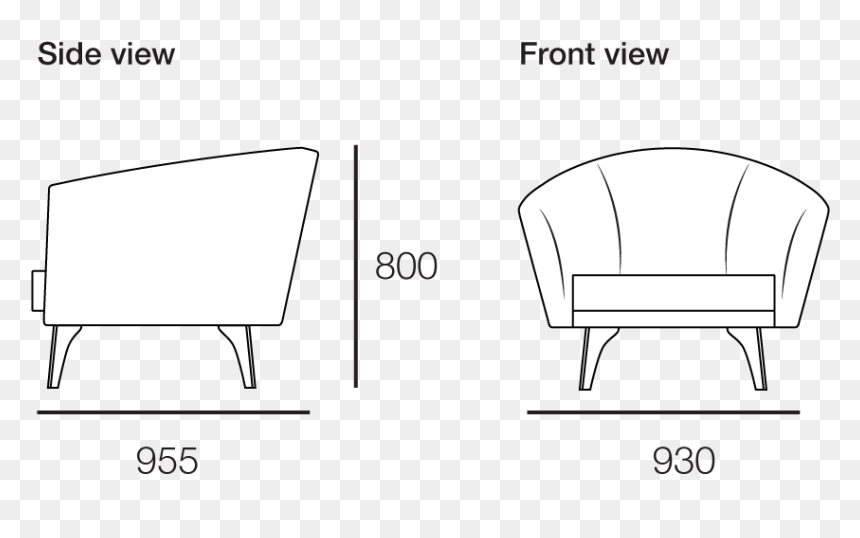 View All Configurations - Chair, HD Png Download - chair front view png