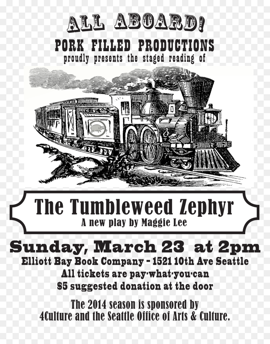 The Tumbleweed Zephyr - Train Clip Art, HD Png Download - tumble weed png