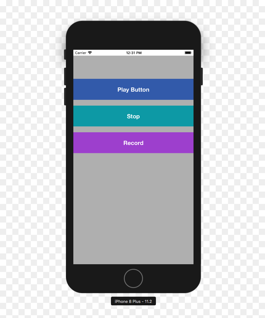 Now After You Will Tap On Recording Button Then It - Smartphone, HD Png Download - record button png