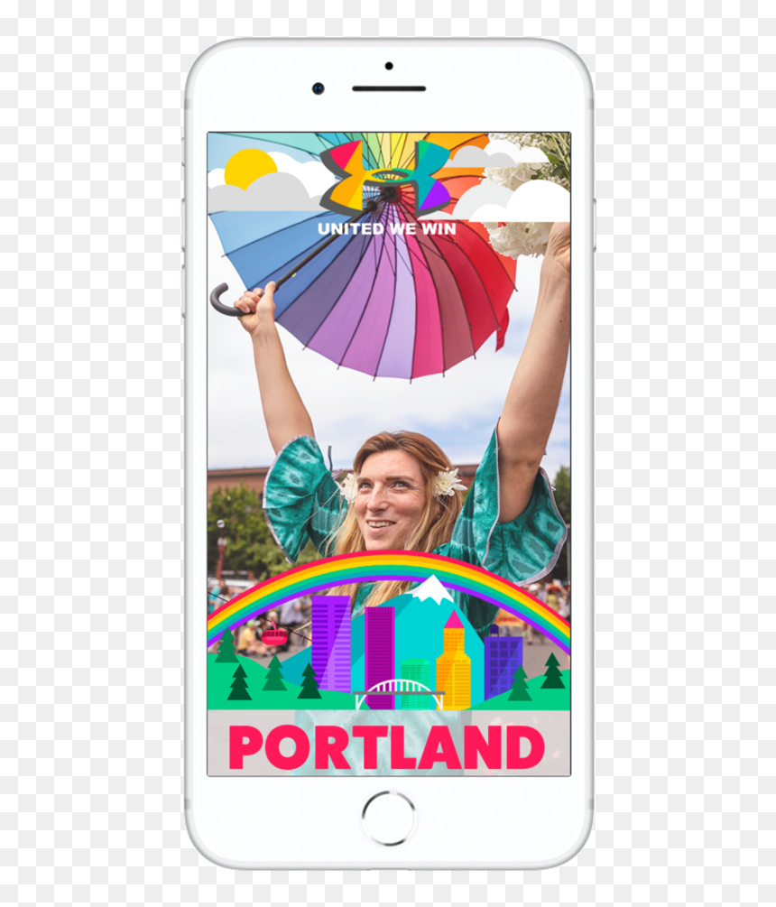 Portlandpride Snapchatfilter Square, HD Png Download - snapchat geofilters png