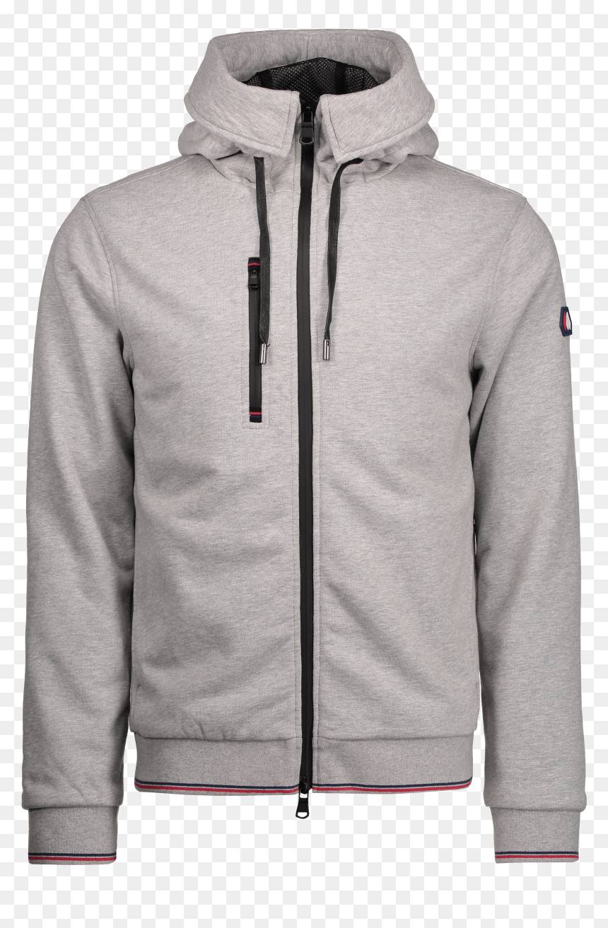 회색 후드 집업 슬랙스, HD Png Download - bomber jacket template png