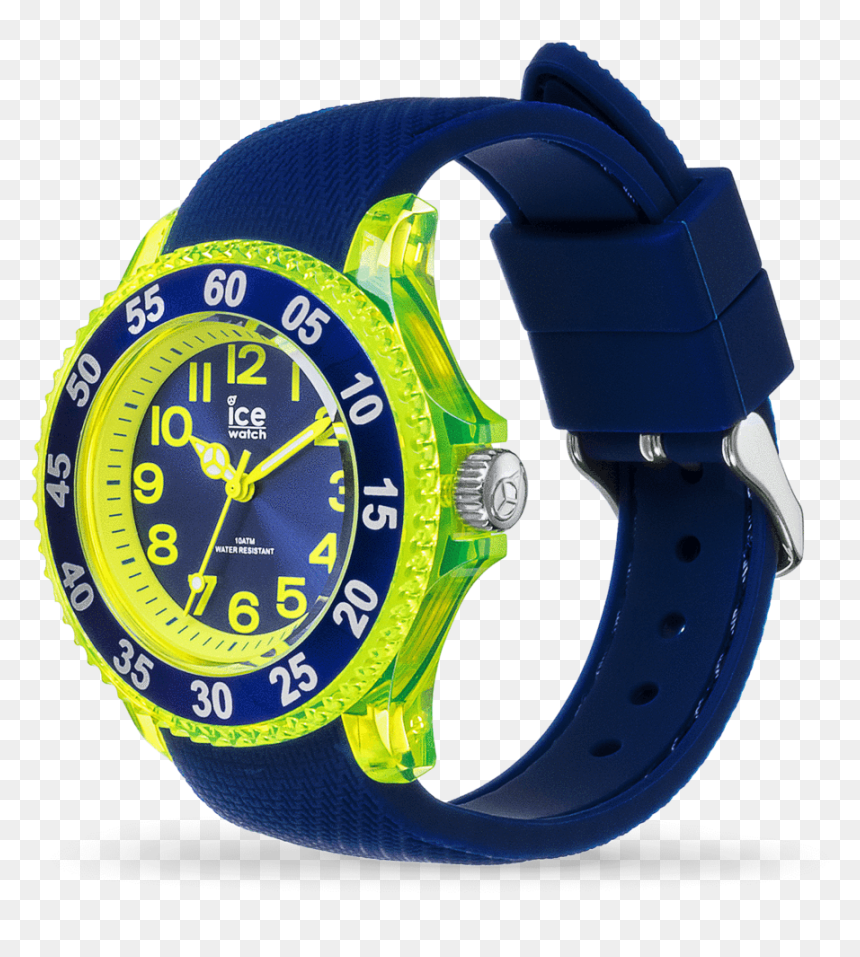 Ice Watch Ice Cartoon Spaceship Blue Yellow Kids Watch - Ice Watch 017735, HD Png Download - 8 bit spaceship png
