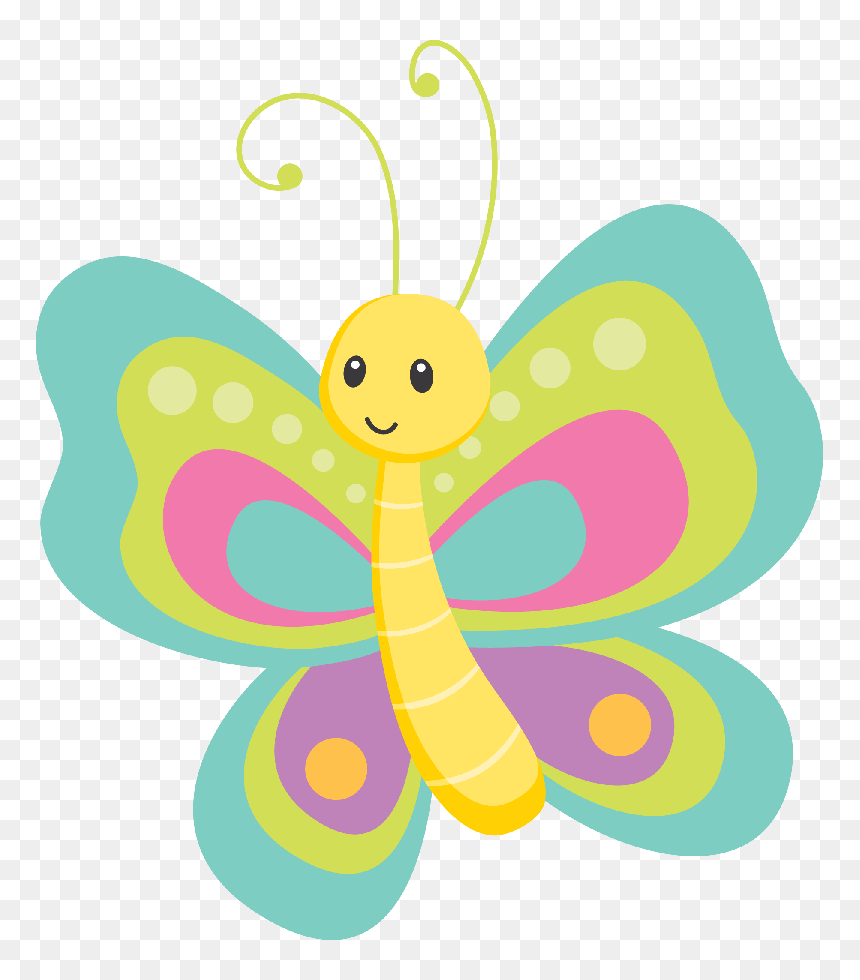 Thumb Image - Cute Cartoon Butterfly Clipart, HD Png Download - borboletas png