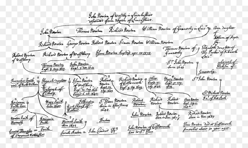 Figure - Handwriting, HD Png Download - isaac newton png