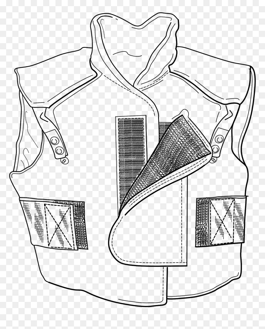 Waistcoat, HD Png Download - bomber jacket template png