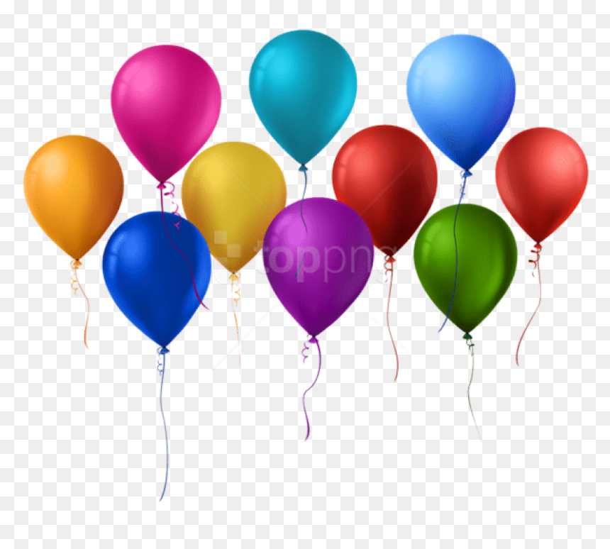 Free Png Balloons Png Images Transparent - Helium Balloons Png, Png Download - confeti globos png