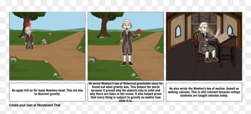 Storyboard, HD Png Download - isaac newton png