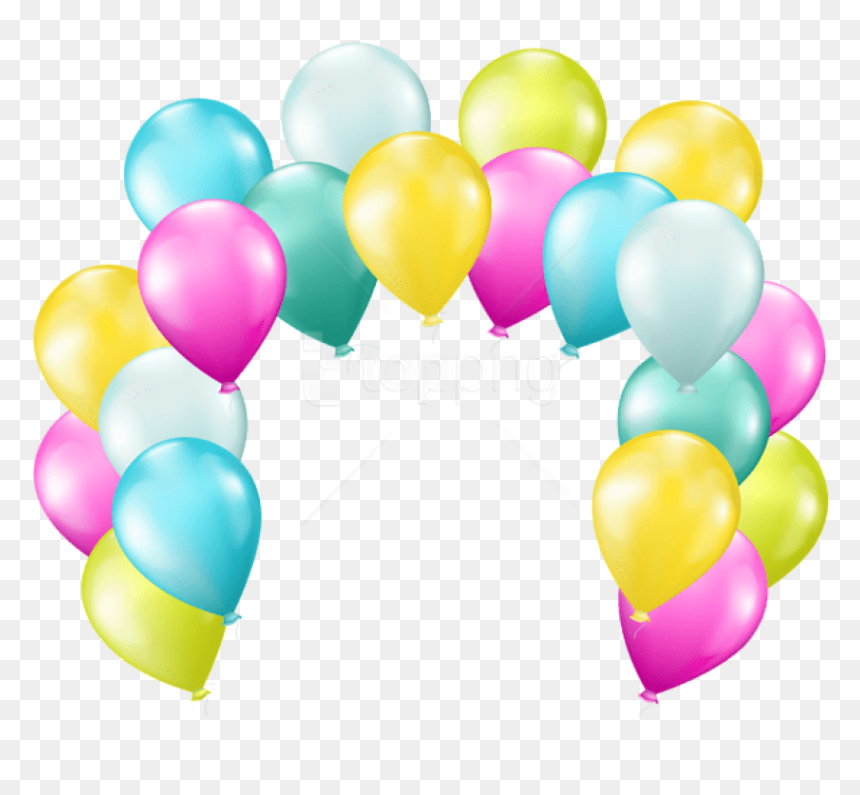 Free Png Download Balloons Arch Png Images Background - Birthday Balloons Arch Png, Transparent Png - confeti globos png