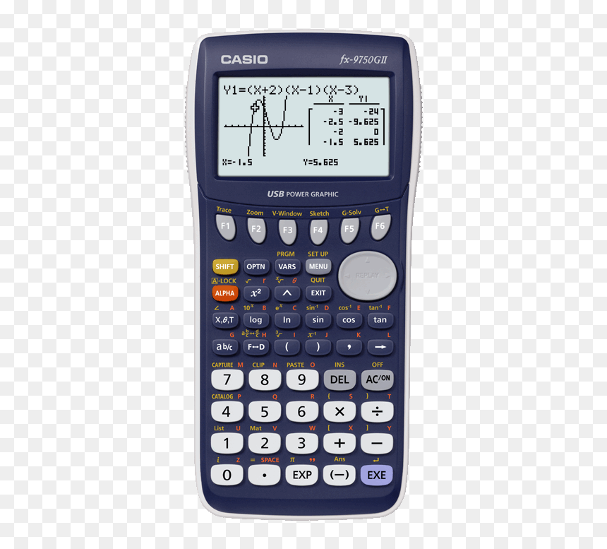 Casio Fx 9750gii Graphic Calculator, HD Png Download - calculator clipart png