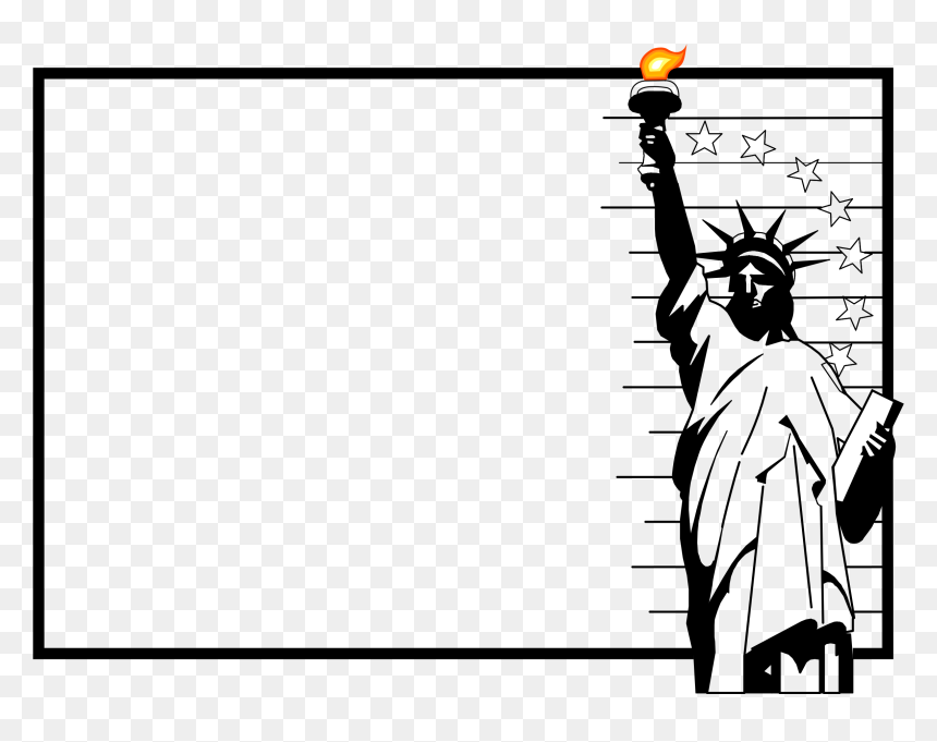 Liberty Frame Clip Arts - 自由 女神 像, HD Png Download - liberty png