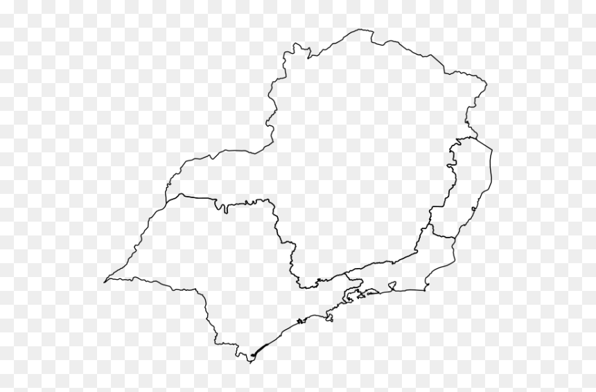 Mapa Sudeste Png, Transparent Png - mapa png