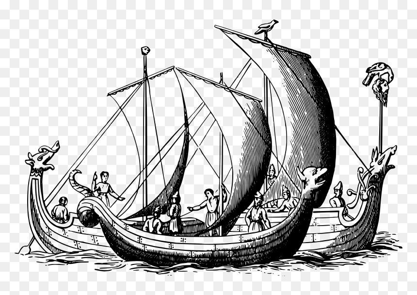 Saxon Ships Clip Arts - Ancient Greek Boat Race, HD Png Download - ships png