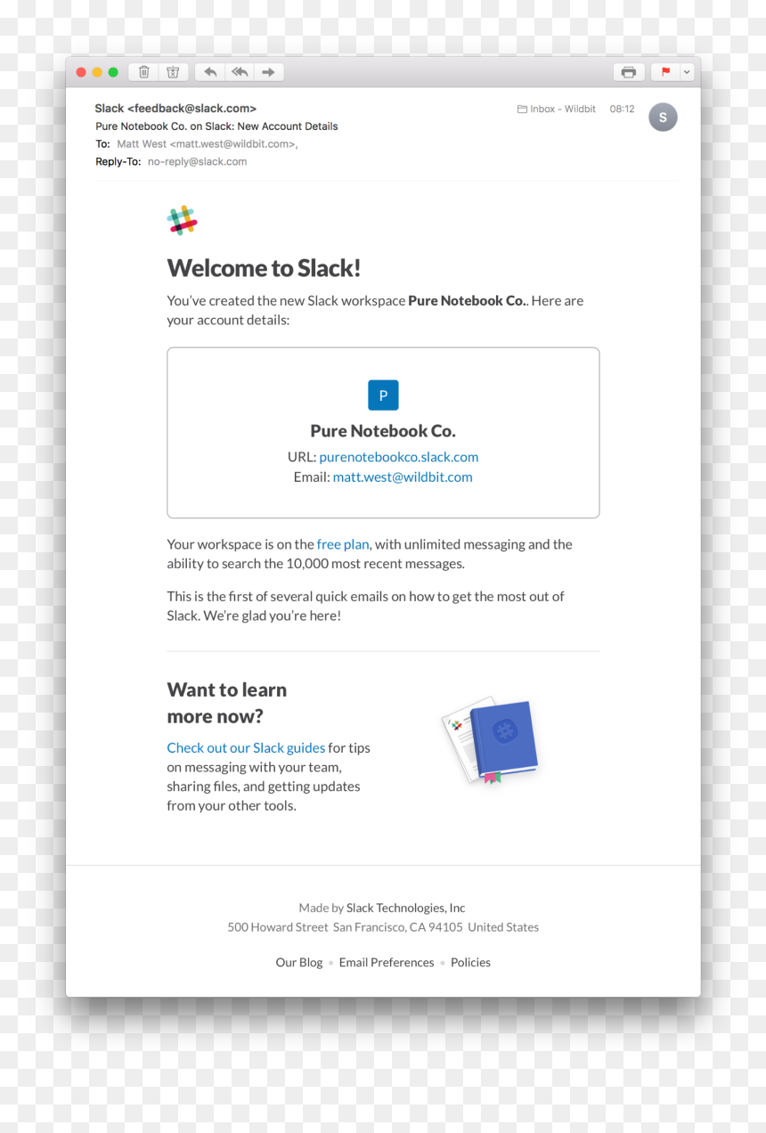 Slack Welcome Email, HD Png Download - email.png