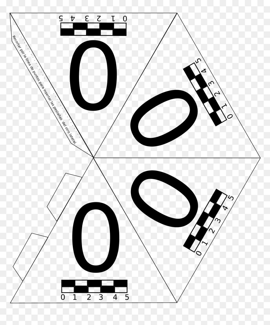 Cono Numerado Recortable Clip Arts - Testigos Numericos, HD Png Download - circulo negro png