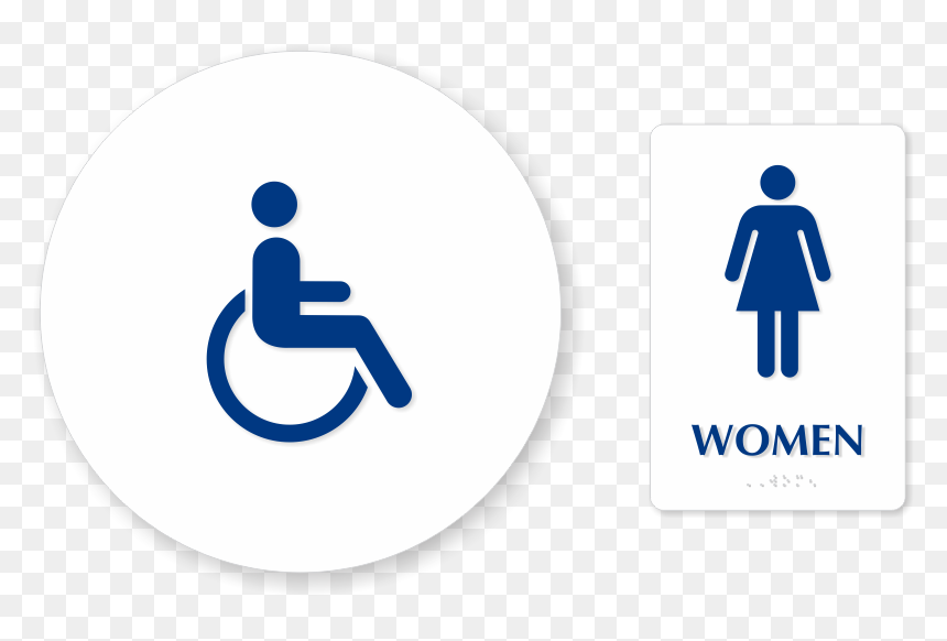 Sign, HD Png Download - restroom sign png