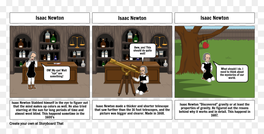 Cartoon, HD Png Download - isaac newton png