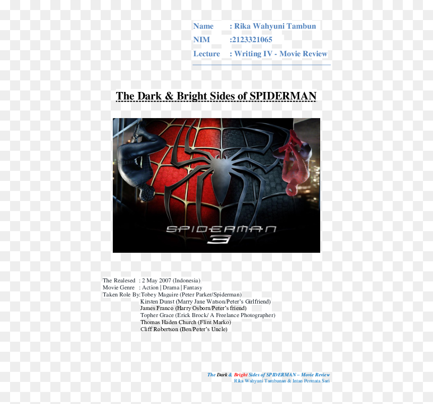 Spiderman 3, HD Png Download - james franco png