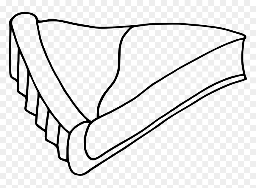 Flan Clip Art Black And White, HD Png Download - pie slice png