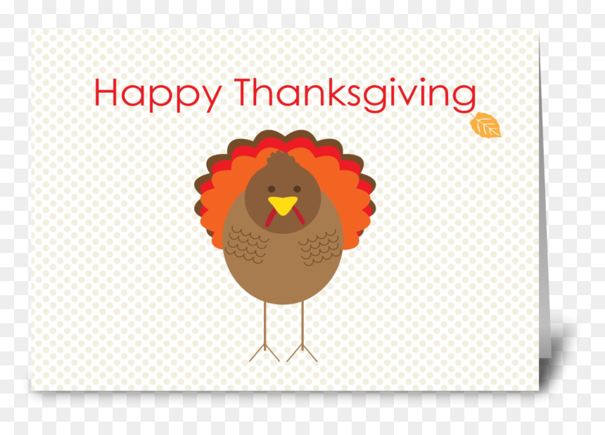 Happy Thanksgiving Turkey Greeting Card - Cartoon, HD Png Download - happy thanksgiving turkey png