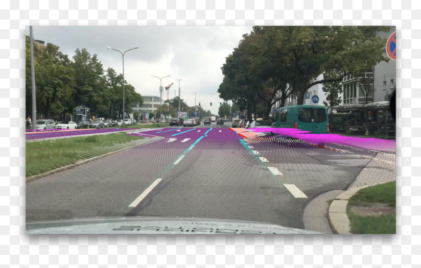 Image Shows A Map Overlay Showing How Payver Localization - Intersection, HD Png Download - roadway png