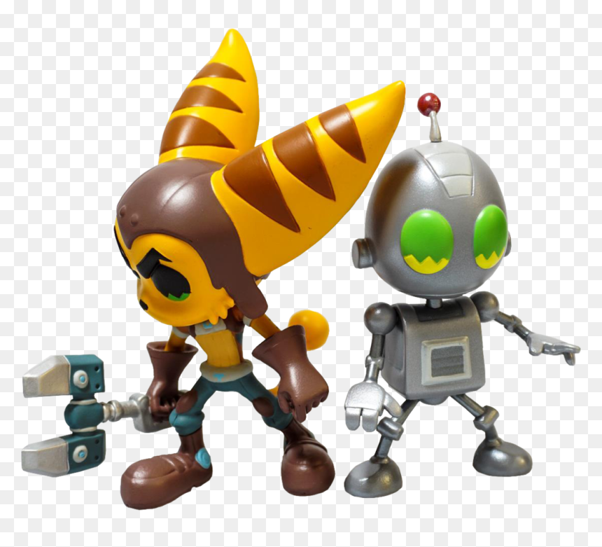 Ratchet & Clank Vinyl Figures - Ratchet And Clank Vinyl Figures, HD Png Download - ratchet png