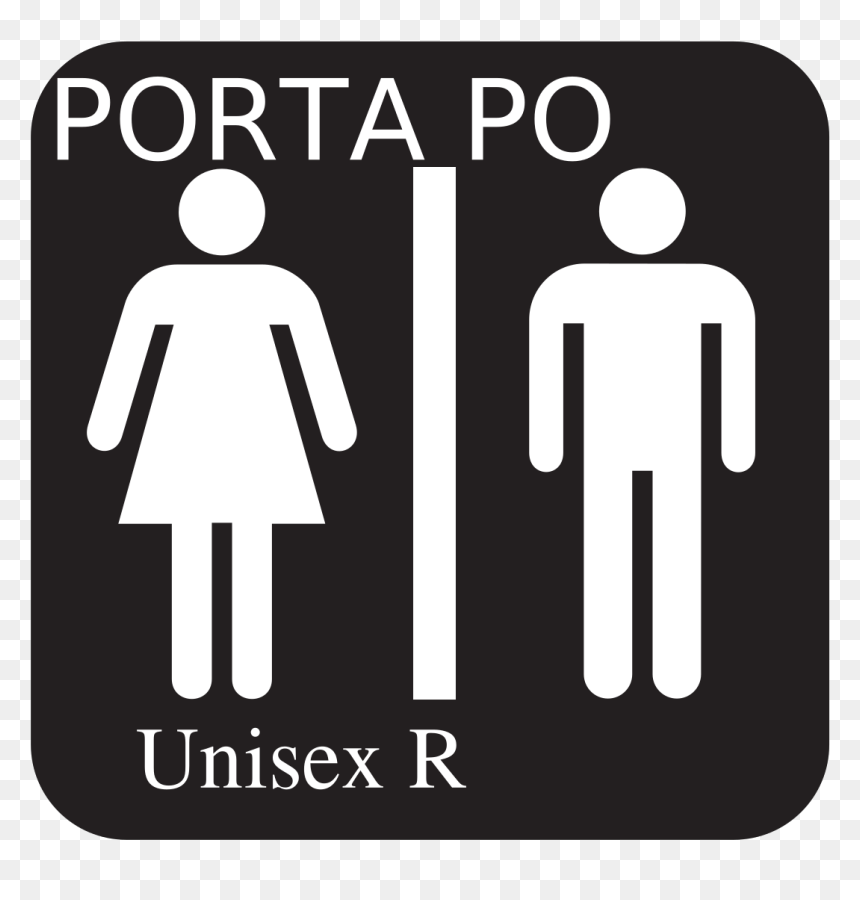 Bathroom Gender Signs, HD Png Download - restroom sign png