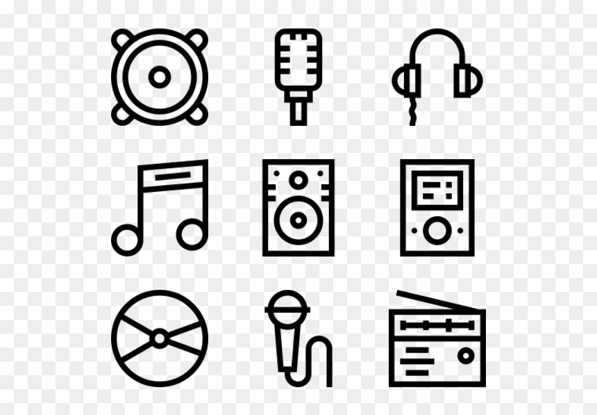 Circle, HD Png Download - music icons png