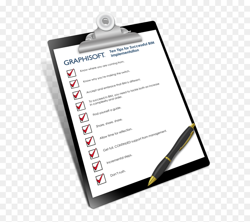 Bim Implementation Tips - Clip Art, HD Png Download - clip board png