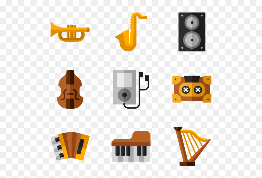 History Vector Png, Transparent Png - music icons png