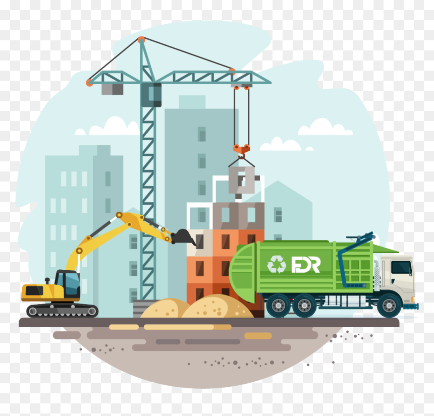 Building Site Flat Design, HD Png Download - fdr png