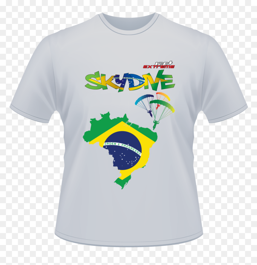 Brazil Flag, HD Png Download - skydiving png
