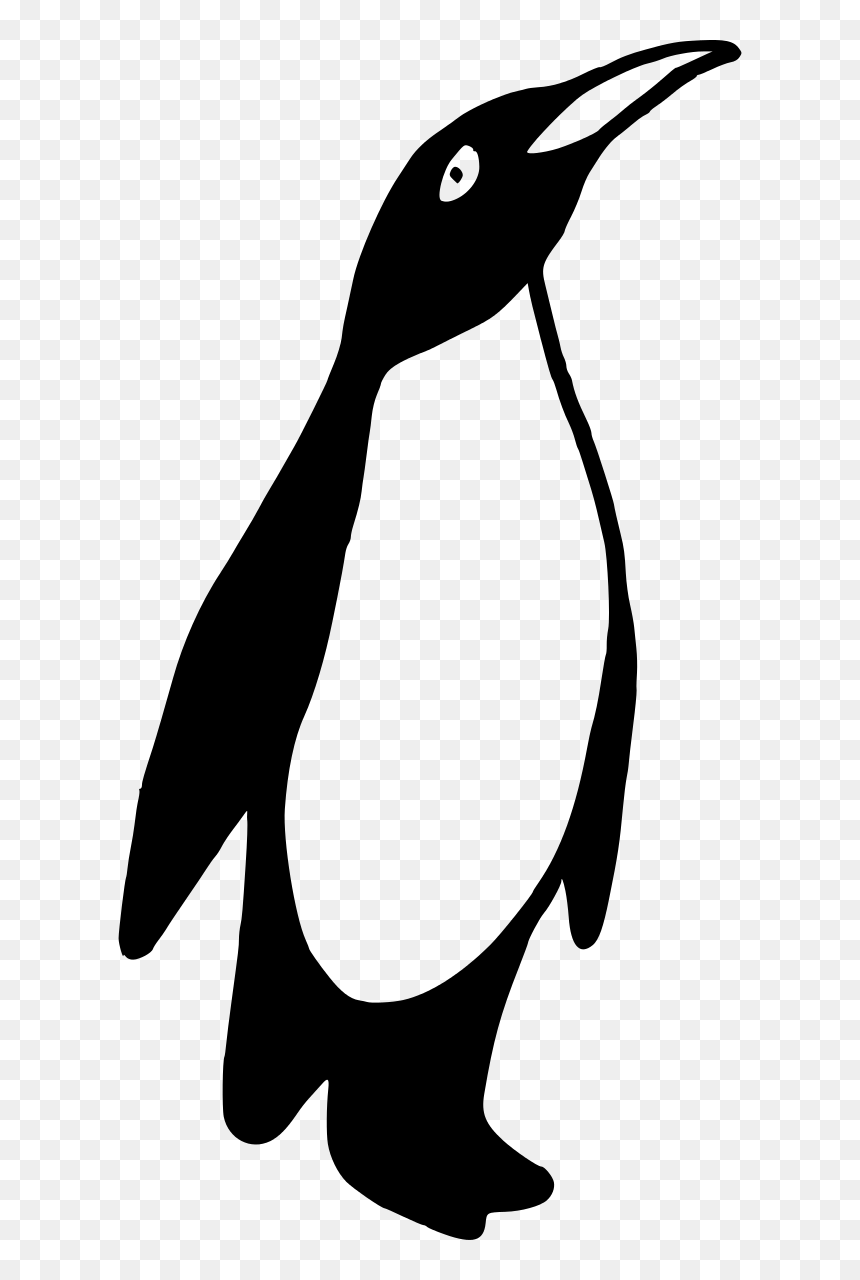 Flappy Penguin - Black And White Penguin Vector, HD Png Download - flappy bird background png