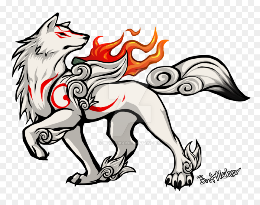 Download Amaterasu From Okami By Brittlebear Personaje, - Amaterasu Okami, HD Png Download - okami png