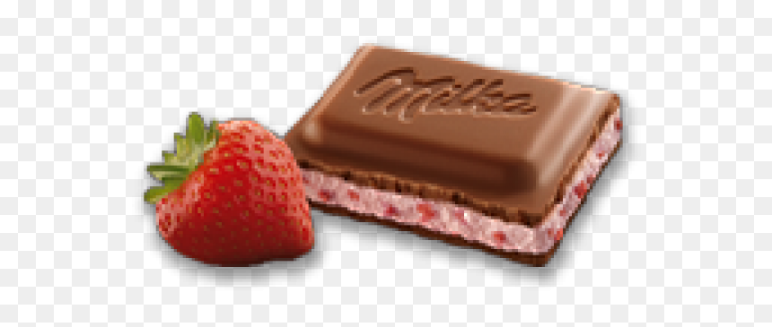 Barra Chocolate Com Morango, HD Png Download - chocolate derretido png