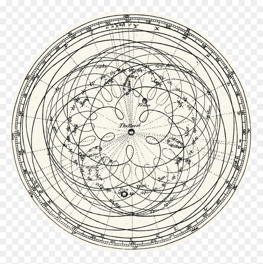 Figure From James Ferguson’s 1799 Book Astronomy Explained - Fourier Serie Drawing Circles App, HD Png Download - isaac newton png