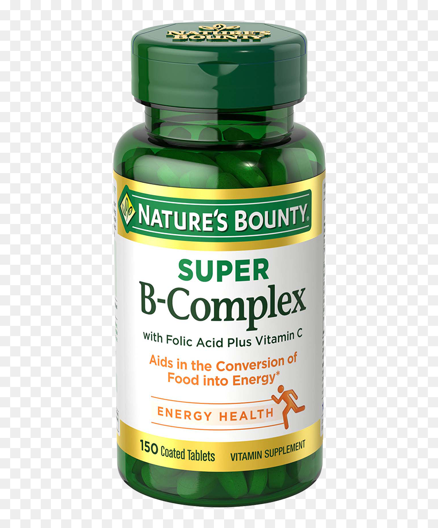 B-complex With Folic Acid Plus Vitamin C - Vitamin D3 125 Mcg, HD Png Download - vitamins png