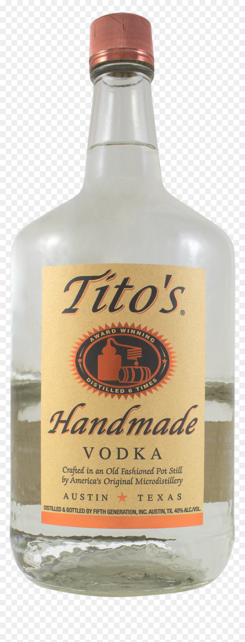 Glass Bottle, HD Png Download - tito's vodka png