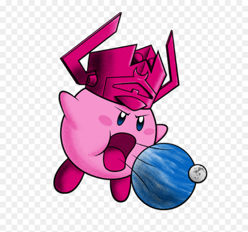 Inhaler Of Worlds - Kirby Galactus Nintendo, HD Png Download - galactus png