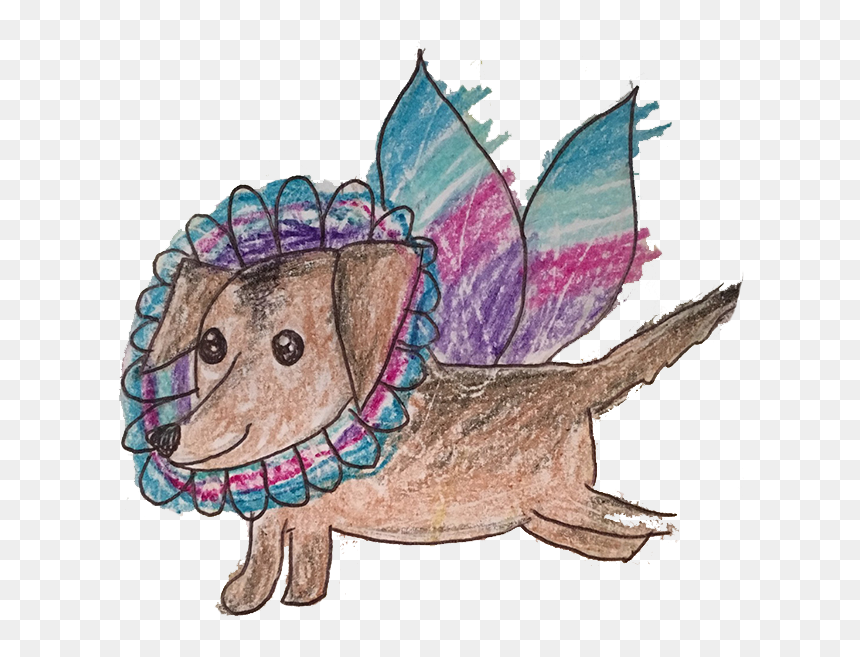 The Original Artwork For "molly The Fairy Dog - Cartoon, HD Png Download - molly png