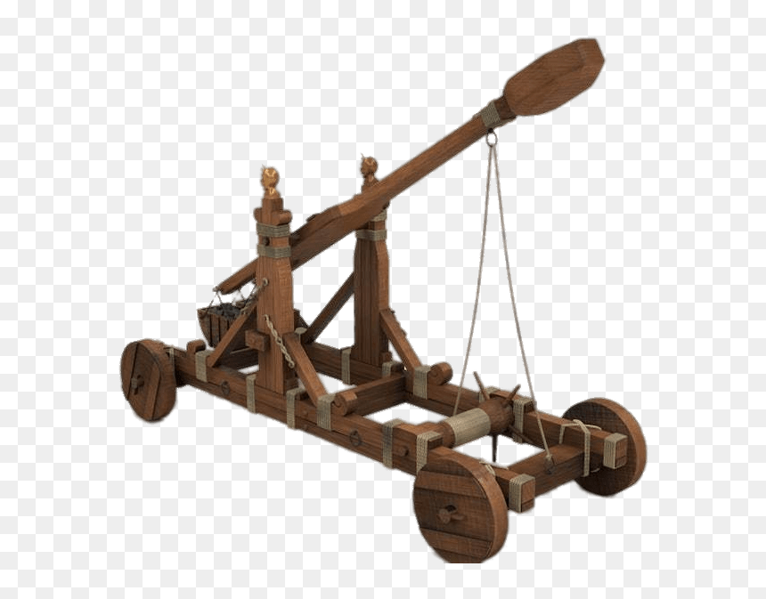 Clipart Catapult No Backgroung Png Free Wooden Ballista - Catapult Png, Transparent Png - slingshot png