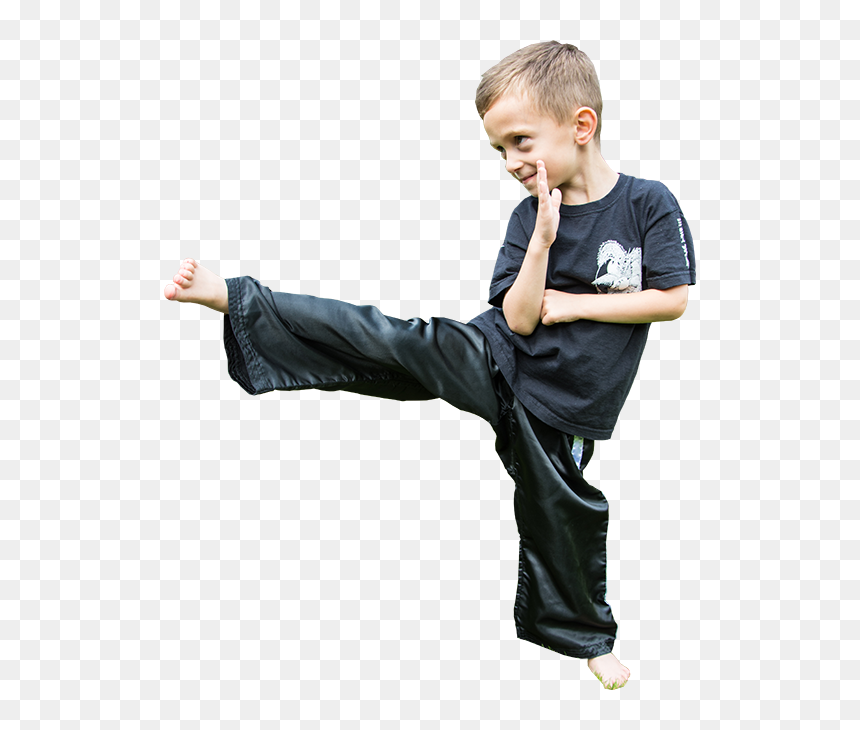 Kung Fu Tuition For Adults And Children - Kid Kicking Kung Fu, HD Png Download - kung fu png